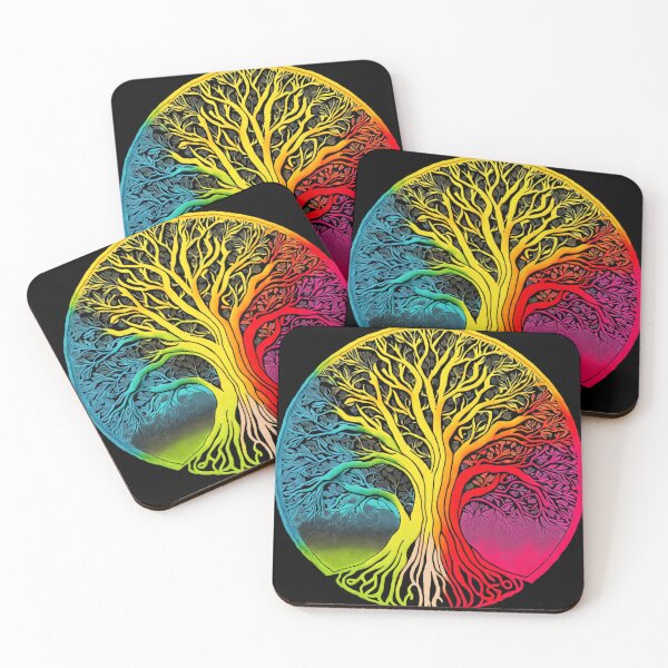 Item preview, Uprooted Colorful Tree of Life - Abstract Art designed and sold by Vilemo.