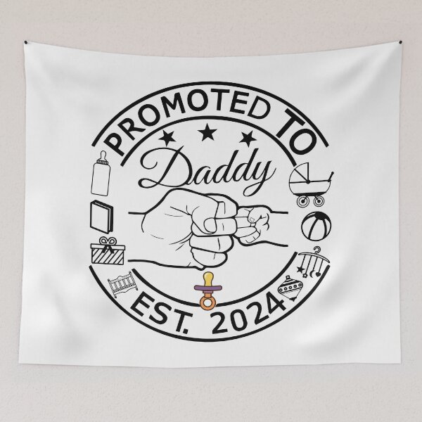 Item preview, Promoted To Daddy 2024 designed and sold by Art-Essa.