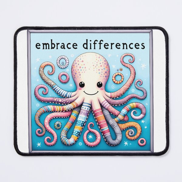 Item preview, Octopus Embrace Differences designed and sold by Quirky Shirts.