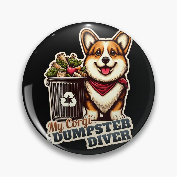 Item preview, Corgi Dumpster diver designed and sold by ThisDress.
