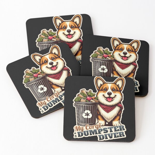 Item preview, Corgi Dumpster diver designed and sold by ThisDress.