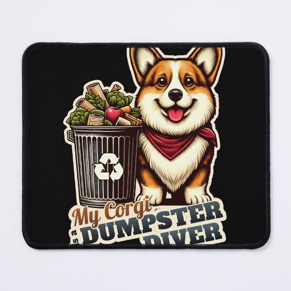 Item preview, Corgi Dumpster diver designed and sold by ThisDress.