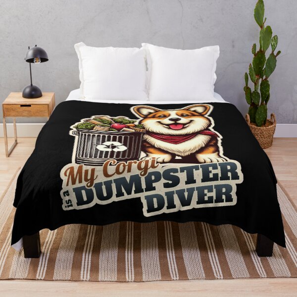 Item preview, Corgi Dumpster diver designed and sold by ThisDress.