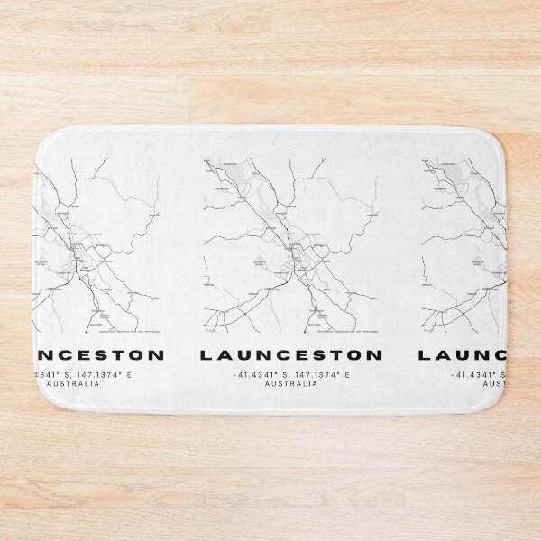 Item preview, Launceston Coordinates | Australia Cities Artwork | Stylish Map Art Design designed and sold by RM-Journey.