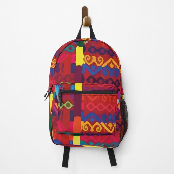 Item preview, Bright red mexican embroidery native maya textile maximalist boho chic decor designed and sold by T-Mex.