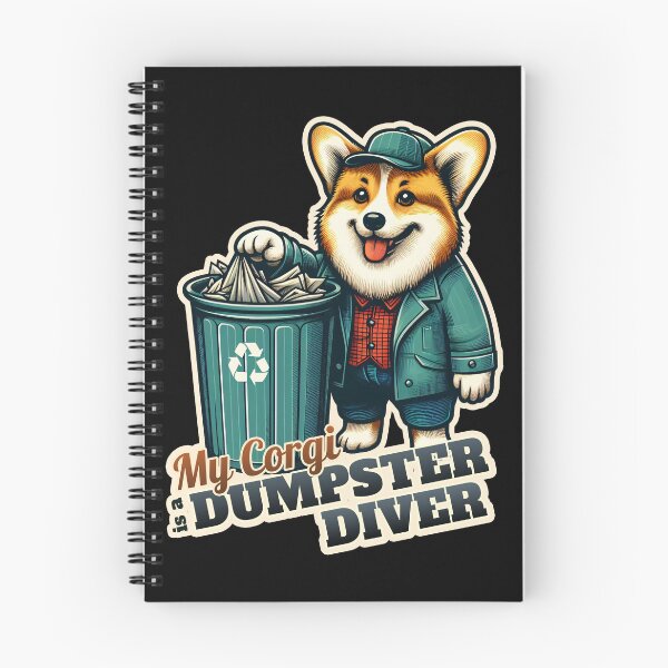 Item preview, Corgi Dumpster diver designed and sold by ThisDress.