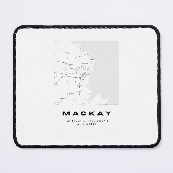 Item preview, Mackay Coordinates | Australia Cities Artwork | Stylish Map Art Design designed and sold by RM-Journey.