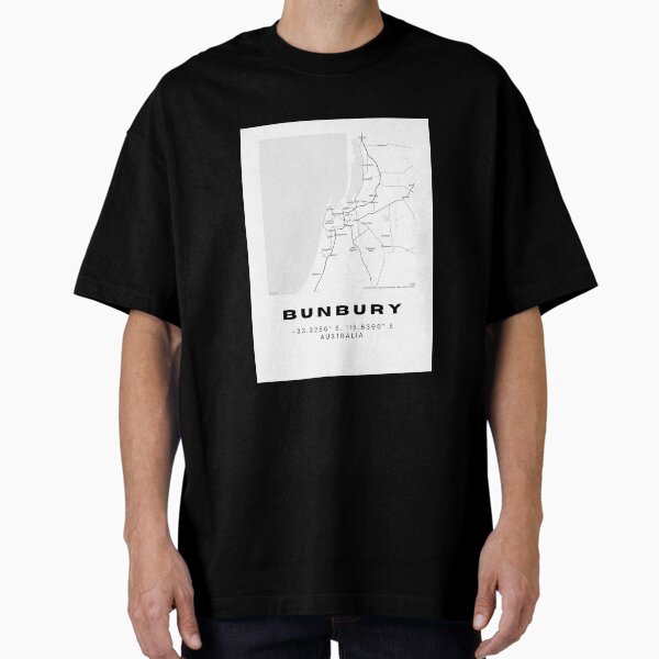 Item preview, Bunbury Coordinates | Australia Cities Artwork | Stylish Map Art Design designed and sold by RM-Journey.