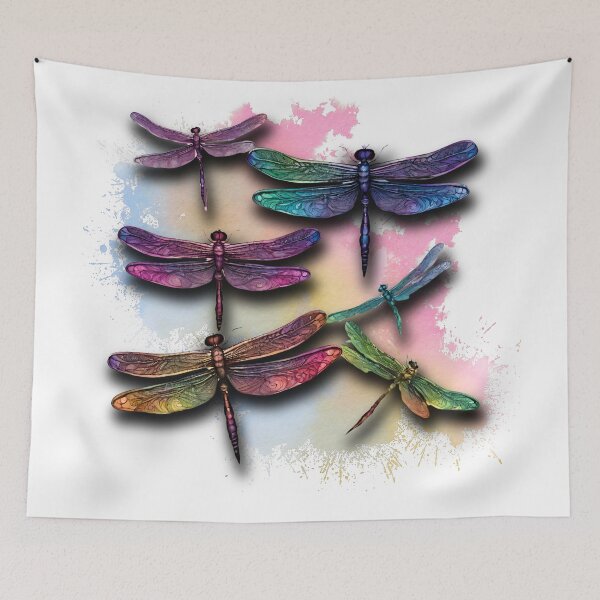 Item preview, dragonflies rainbow designed and sold by Lunaawga.