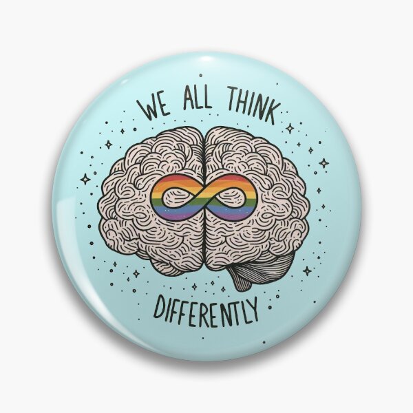 Item preview, We all think differently designed and sold by Vkinsify.