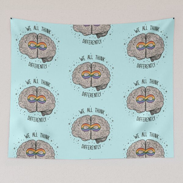 Item preview, We all think differently designed and sold by Vkinsify.