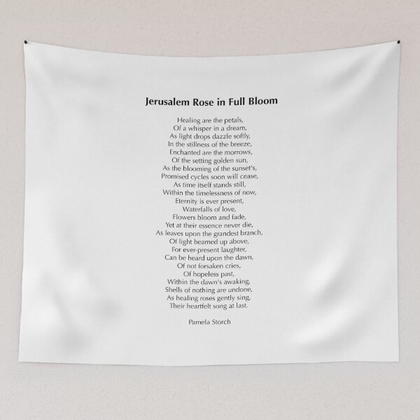 Item preview, Jerusalem Rose in Full Bloom Poem Collector's Edition designed and sold by Pamela Storch.