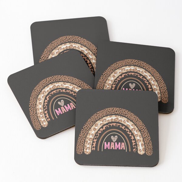 Item preview, I Love My Leopard Mama - Retro Rainbow Design designed and sold by Raise2Shine.