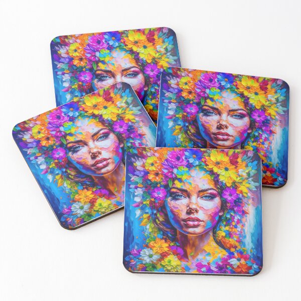 Item preview, Abstract painting of Beautiful Goddess designed and sold by TheRightHonMP.