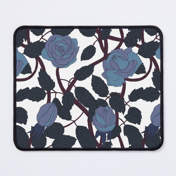 Item preview, Intricate blue roses pattern designed and sold by ksillustrationart.