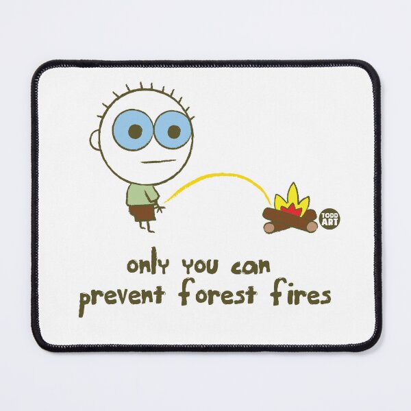 Item preview, HAPPY CAMPER - PREVENT FOREST FIRES designed and sold by TODD GOLDMAN.