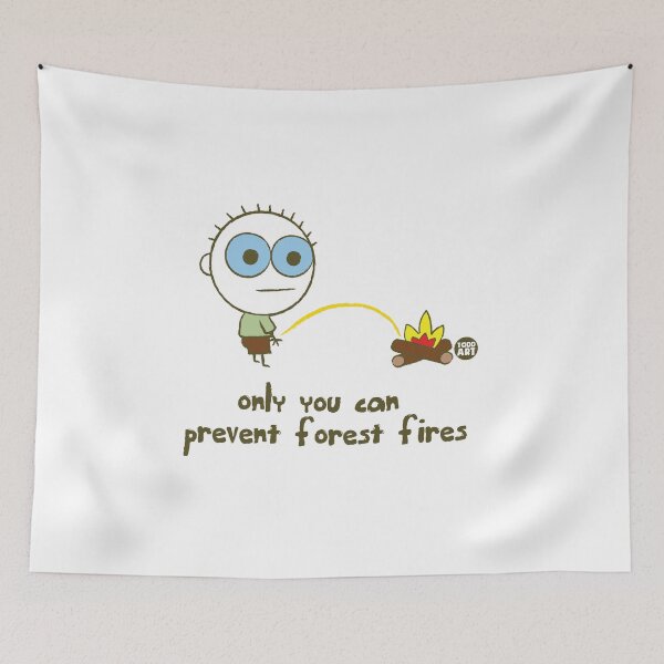 Item preview, HAPPY CAMPER - PREVENT FOREST FIRES designed and sold by TODD GOLDMAN.