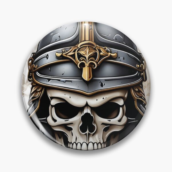 Item preview, Knight skull designed and sold by david stigler.