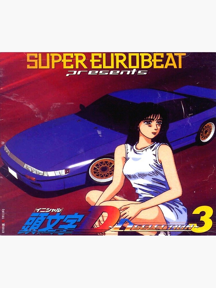 "Initial D Mako Super Eurobeat Anime " Poster by.