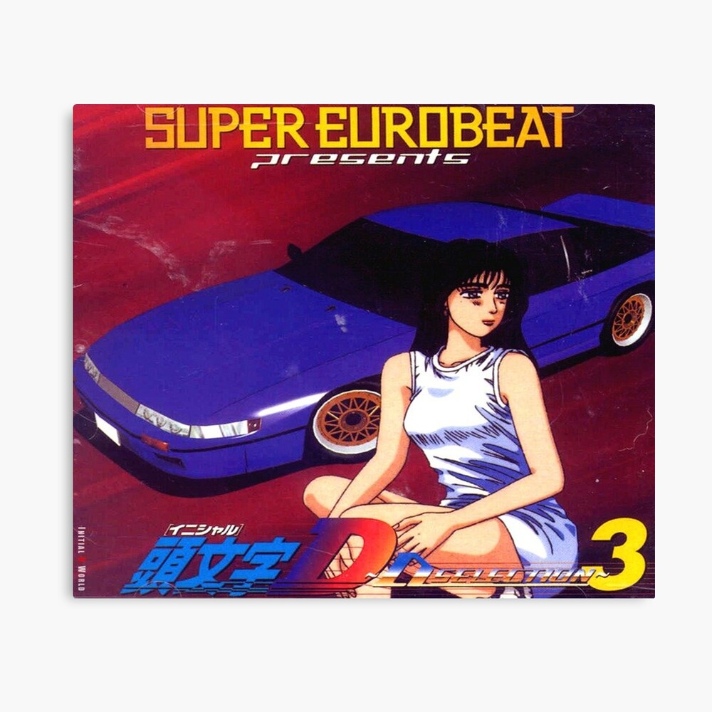 Initial D Mako Super Eurobeat Anime Photographic Print By Godtiermeme Redbubble