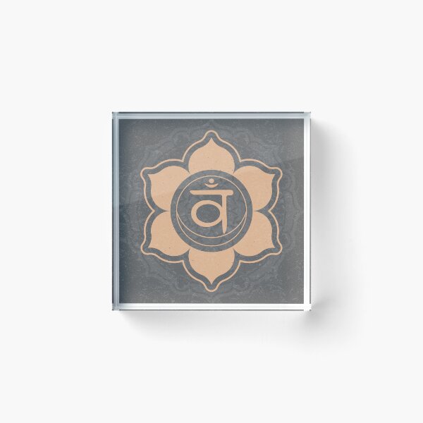 Item preview, Sacral Chakra Mandala - Slate + Melon designed and sold by Irene Estelle.