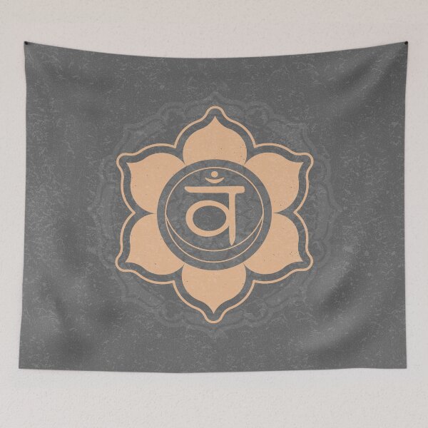 Item preview, Sacral Chakra Mandala - Slate + Melon designed and sold by Irene Estelle.