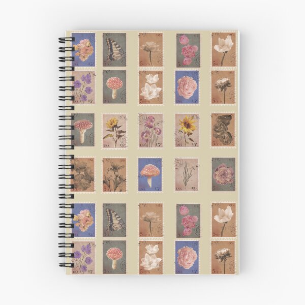 Item preview, Vintage post cards notebook and journal designed and sold by ColorWaveShop.
