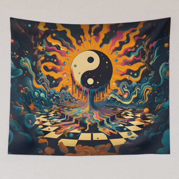 Item preview, ying yang dripping vintage puzzles 1 designed and sold by TanTorD.