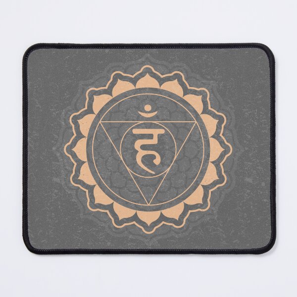 Item preview, Throat Chakra Mandala - Slate + Melon designed and sold by Irene Estelle.