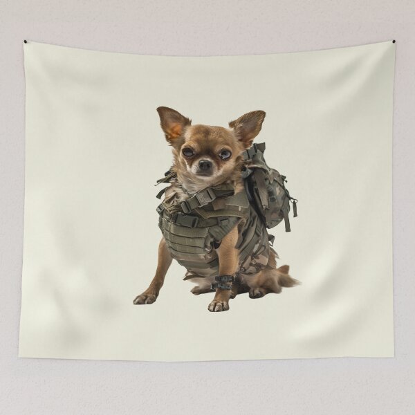 Item preview, Army Chihuahua designed and sold by BarkStreetWear.