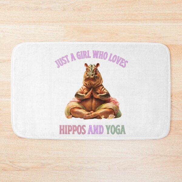 Item preview, Just A Girl Who Loves Hippos And Yoga designed and sold by elynne9.
