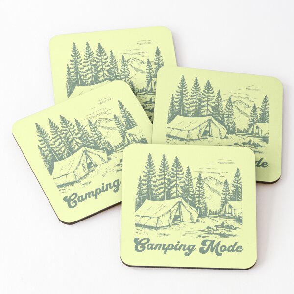 Item preview, Camping Mode On - Pine Forest Campsite designed and sold by greenwhite25.