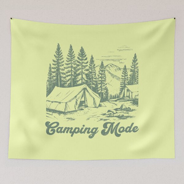 Item preview, Camping Mode On - Pine Forest Campsite designed and sold by greenwhite25.