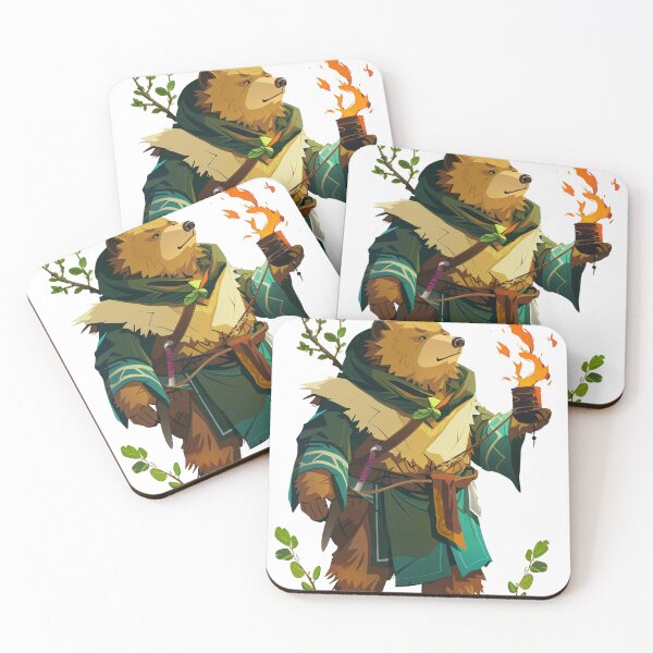 Item preview, Enchanted Bear Druid with Fiery Torch designed and sold by dungeonwarriors.