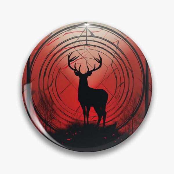Item preview, Deer | Red minimalism designed and sold by ComicsFactory.