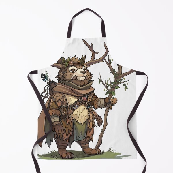 Item preview, Forest Sentinel Bear with Antler Staff designed and sold by dungeonwarriors.