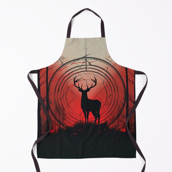 Item preview, Deer | Red minimalism designed and sold by ComicsFactory.