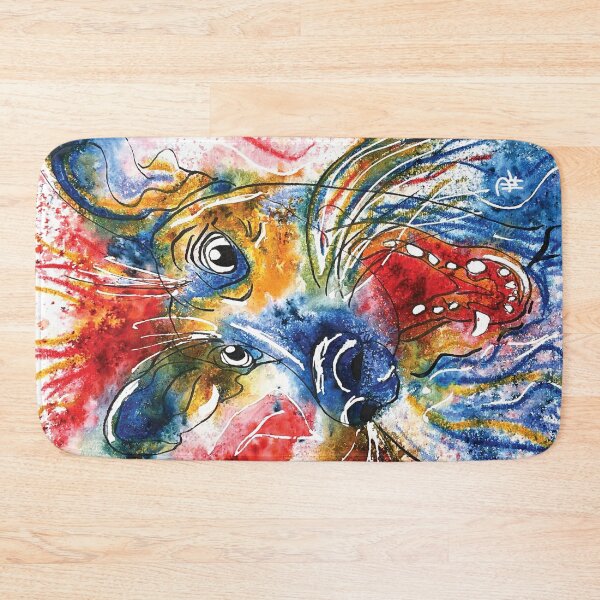 Item preview, Kooky Kreatures 'Dax: The Blue Dog' Caricature Print — Art by Paquita designed and sold by Art-by-Paquita.