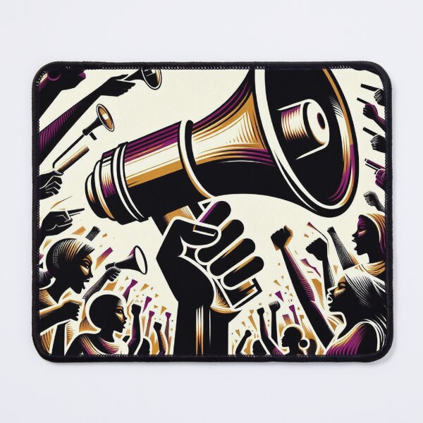 Item preview, Voice of Unity - A Striking Art Piece Capturing the Essence of Solidarity designed and sold by Wonderall.