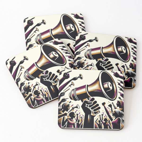 Item preview, Voice of Unity - A Striking Art Piece Capturing the Essence of Solidarity designed and sold by Wonderall.
