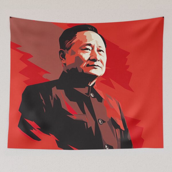 Item preview, Deng Xiaoping | Red minimalism designed and sold by ComicsFactory.
