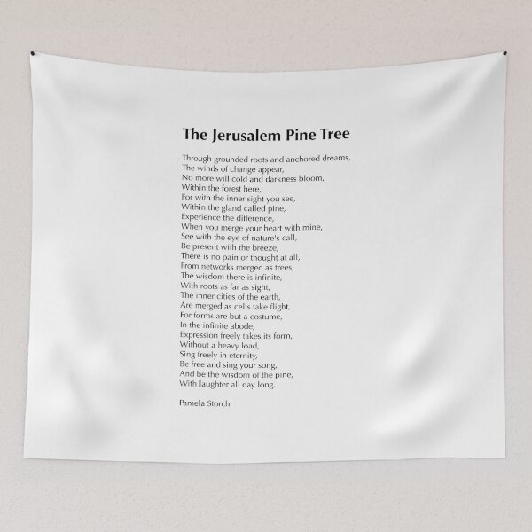 Item preview, The Jerusalem Pine Tree Poem Collector's Edition designed and sold by Pamela Storch.