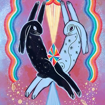 Artwork thumbnail, Crystal Charging Rabbits by tinaschofield