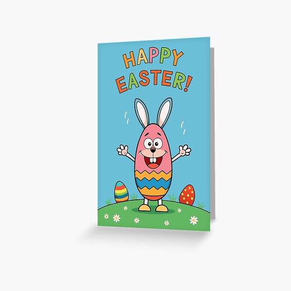 Item preview, Happy Easter. Easter bunny. Greeting card. designed and sold by ErAlexAnd.