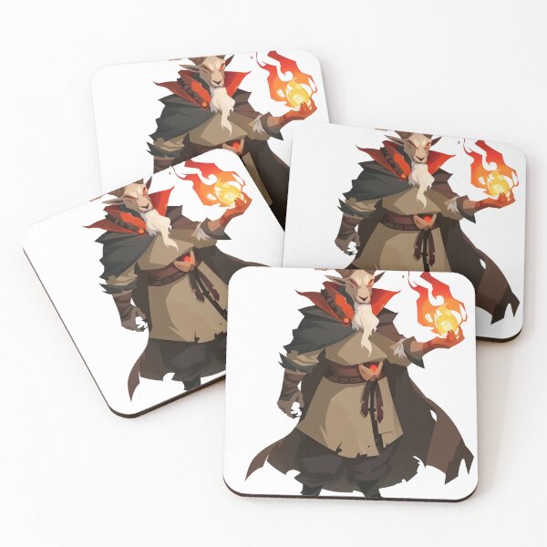 Item preview, Fiery Warlock Goat with Eldritch Flame designed and sold by dungeonwarriors.