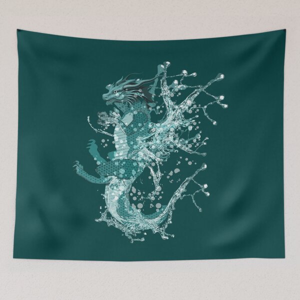 Item preview, Art - Hand-drawn The Enchanting Water Dragon designed and sold by Eejee-SK.