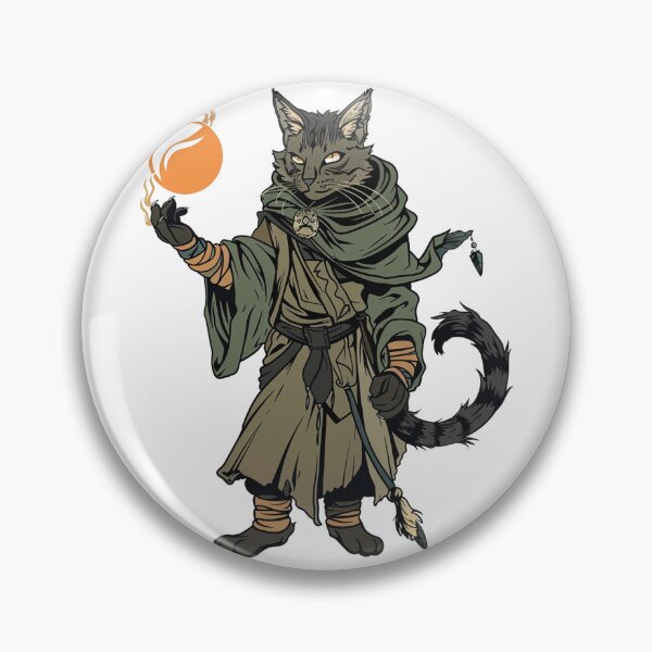 Item preview, Sorcerer Cat Conjuring Sun Orb designed and sold by dungeonwarriors.