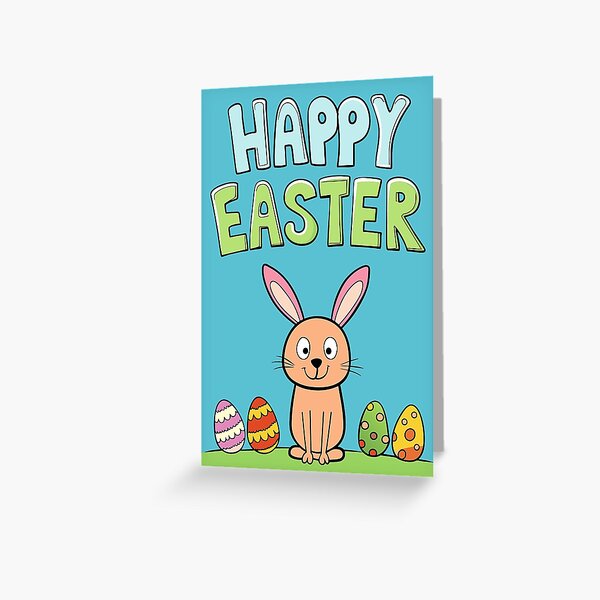 Item preview, Happy Easter. Easter bunny. Greeting card. designed and sold by ErAlexAnd.