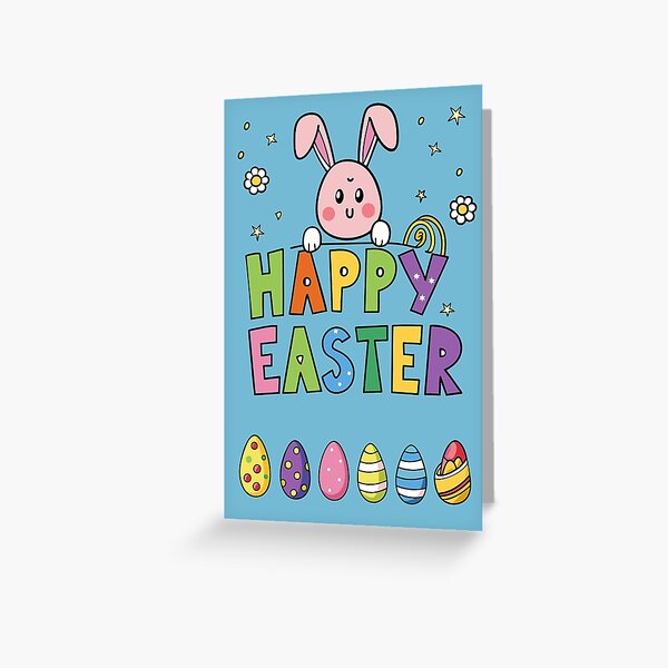 Item preview, Happy Easter. Easter bunny. Greeting card. designed and sold by ErAlexAnd.