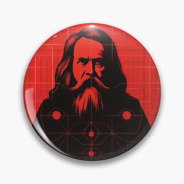 Item preview, Dmitri Mendeleev | Red minimalism designed and sold by ComicsFactory.